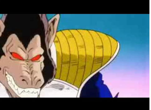 goku vs vegeta oozaru